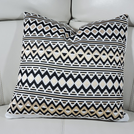 Non-Slip Throw Pillow Cover (20" DesignerBlackGold)